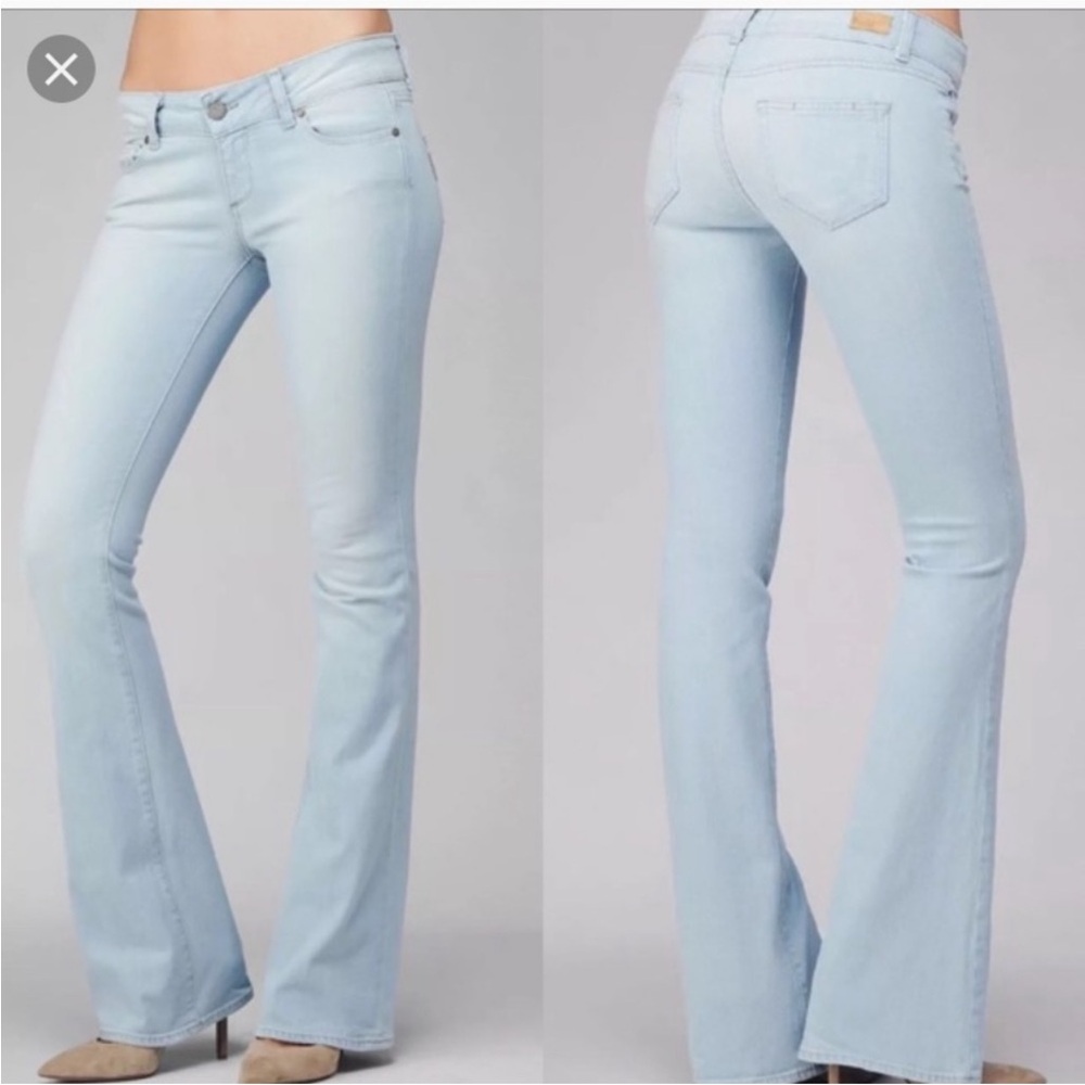 Paige Jem Boot Flare Light Wash Jeans